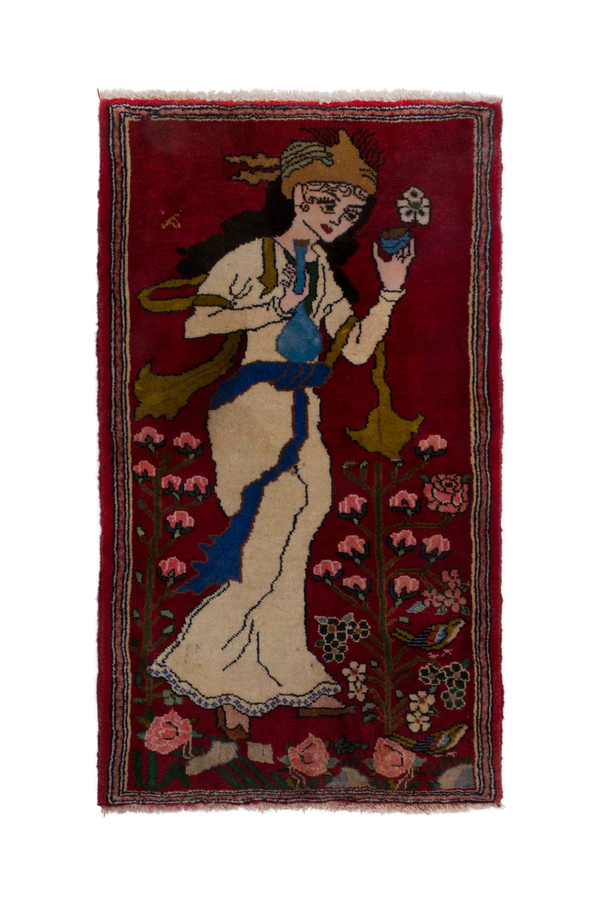 3881, Persian Shiraz Mini Rug