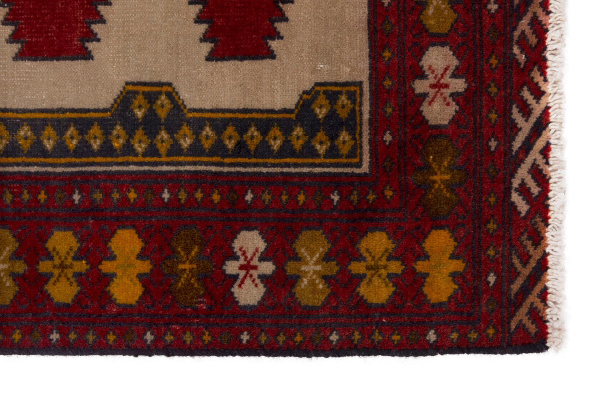 3883, Persian Torkaman Mini Rug