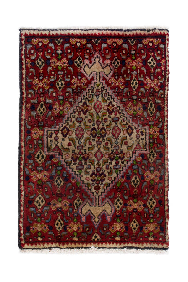 3884, Persian Bijar Mini Rug