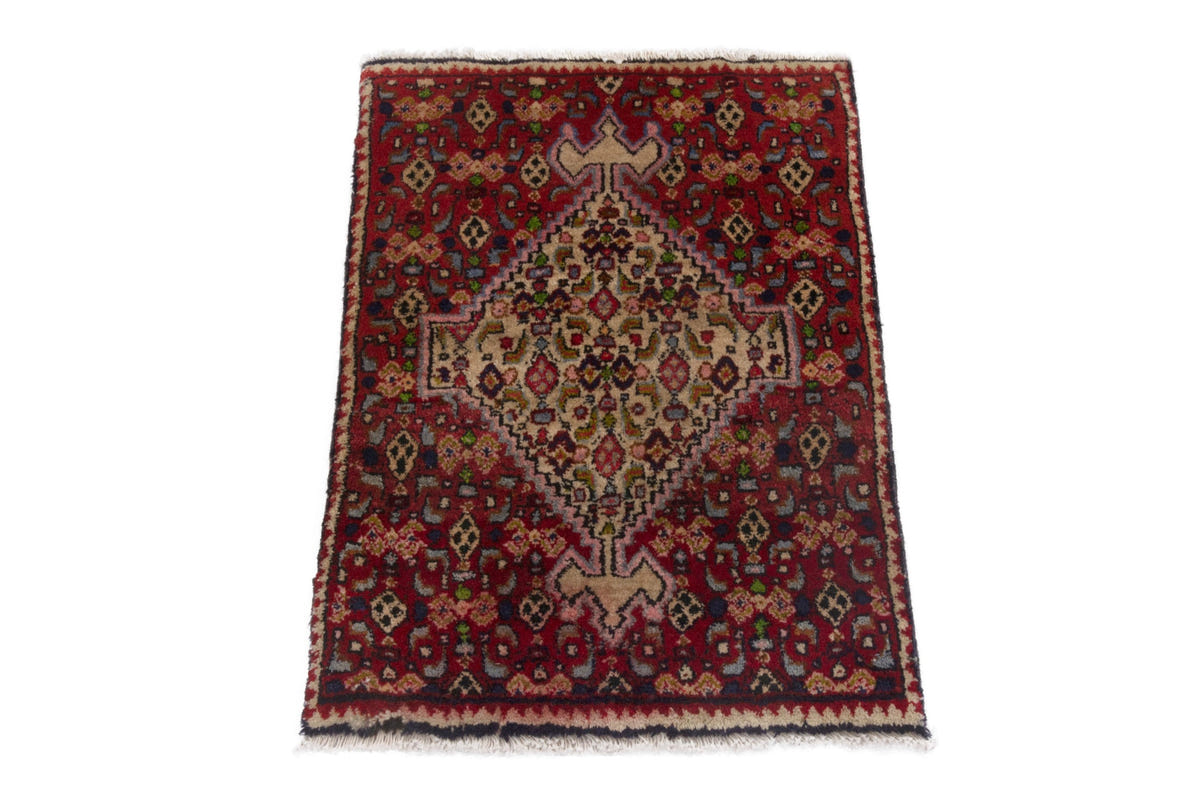 3884, Persian Bijar Mini Rug