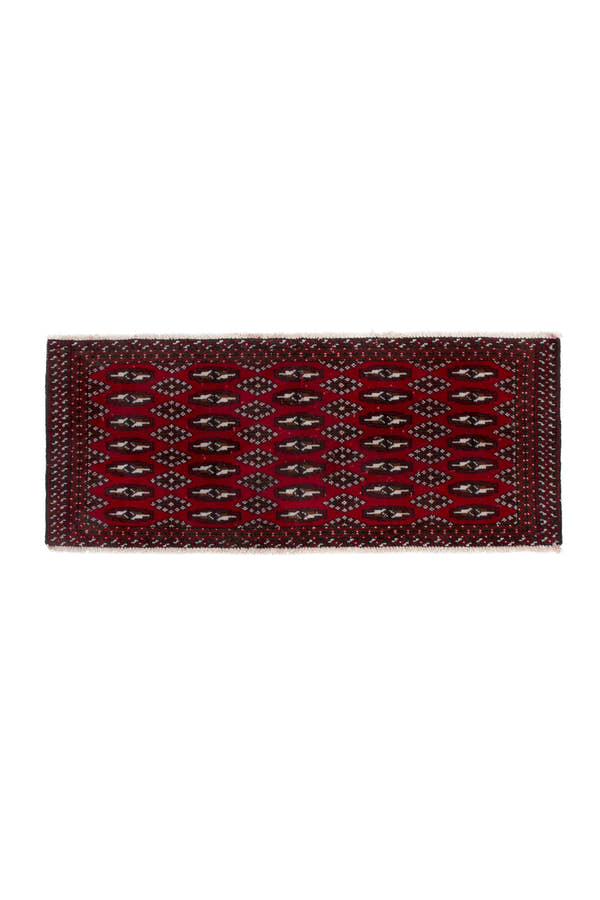 3887, Persian Torkaman Mini Rug