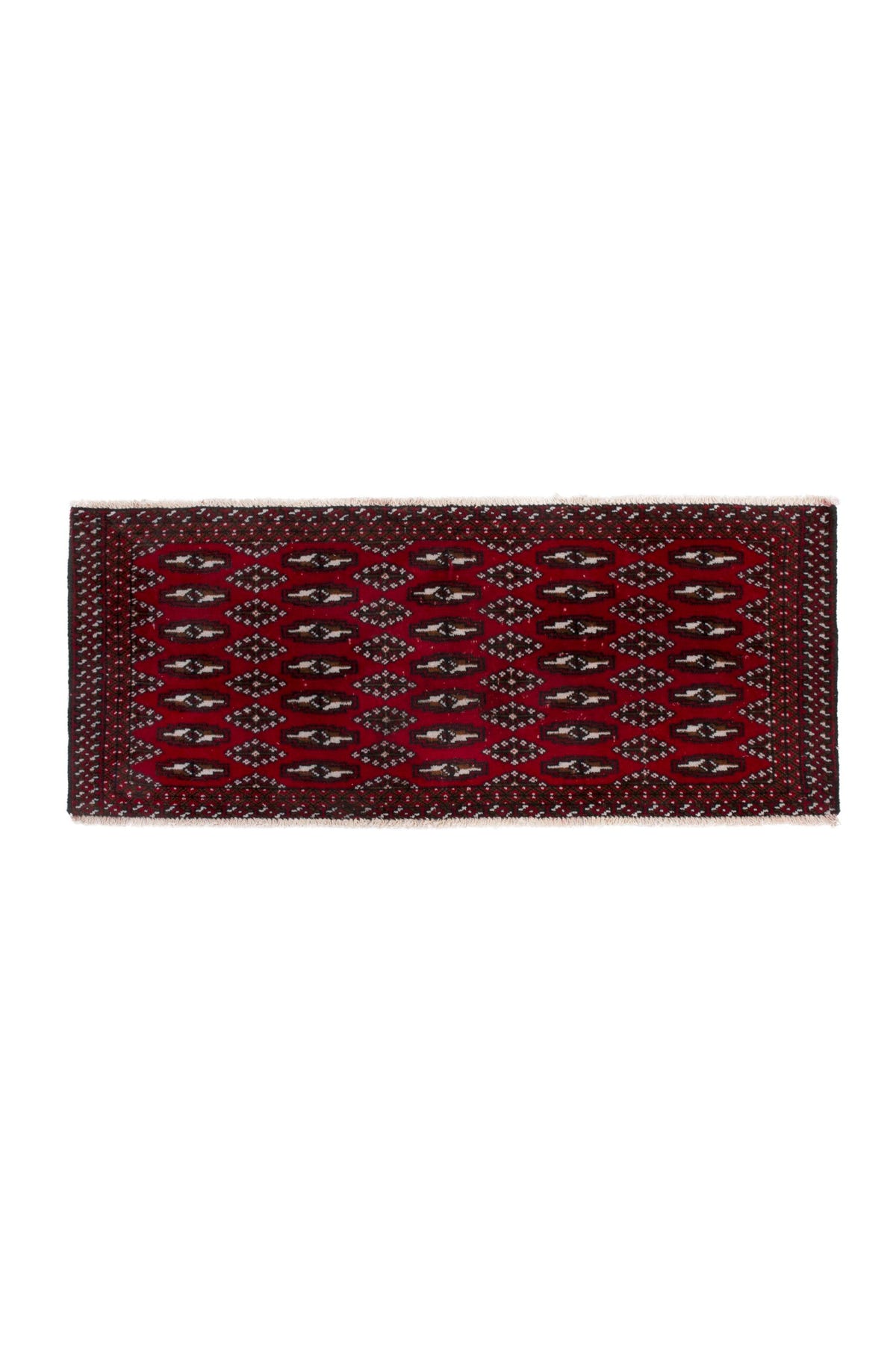 3887, Persian Torkaman Mini Rug