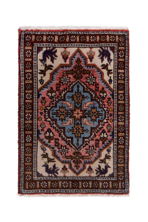 3889, Persian Ardabil Mini Rug