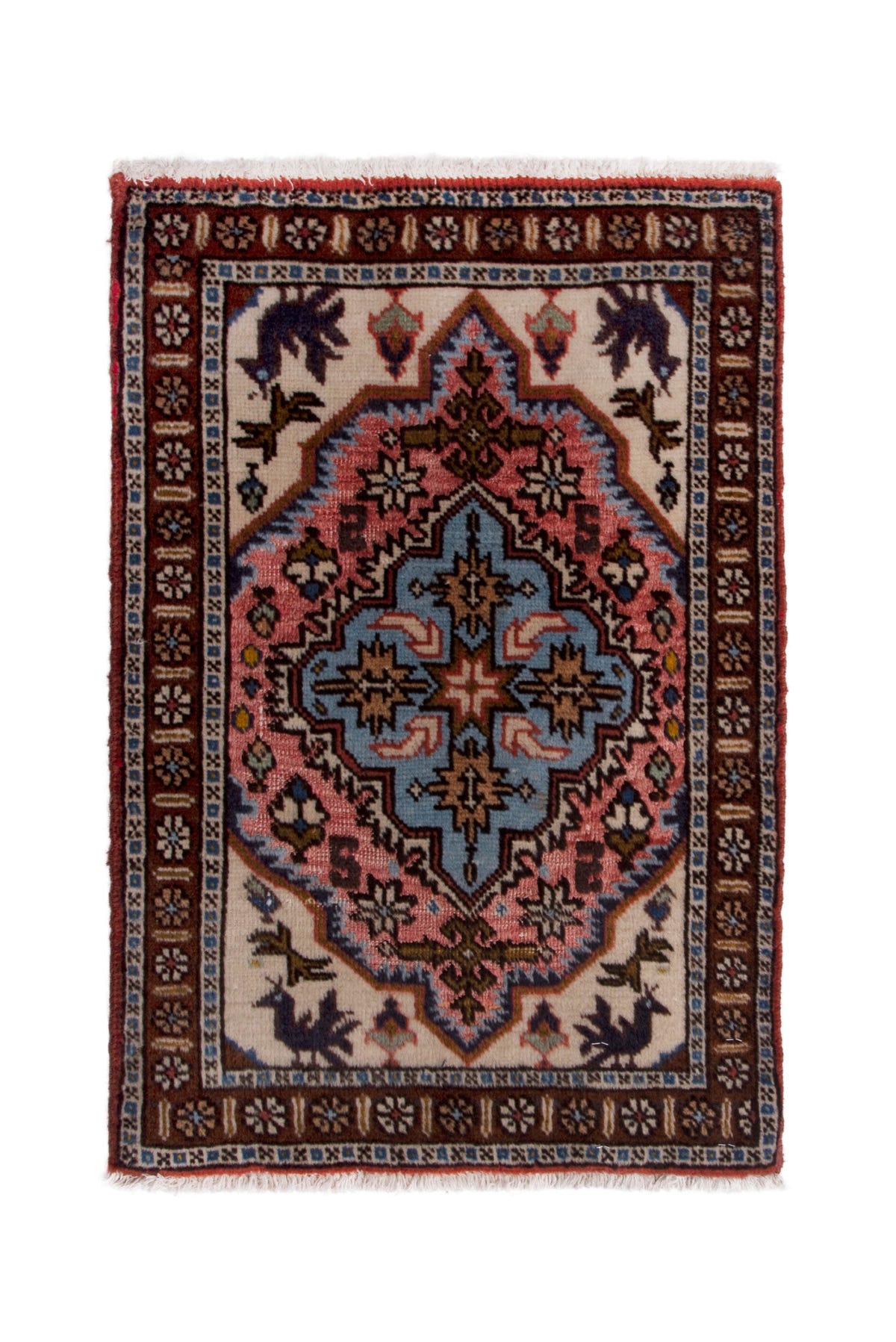 3889, Persian Ardabil Mini Rug