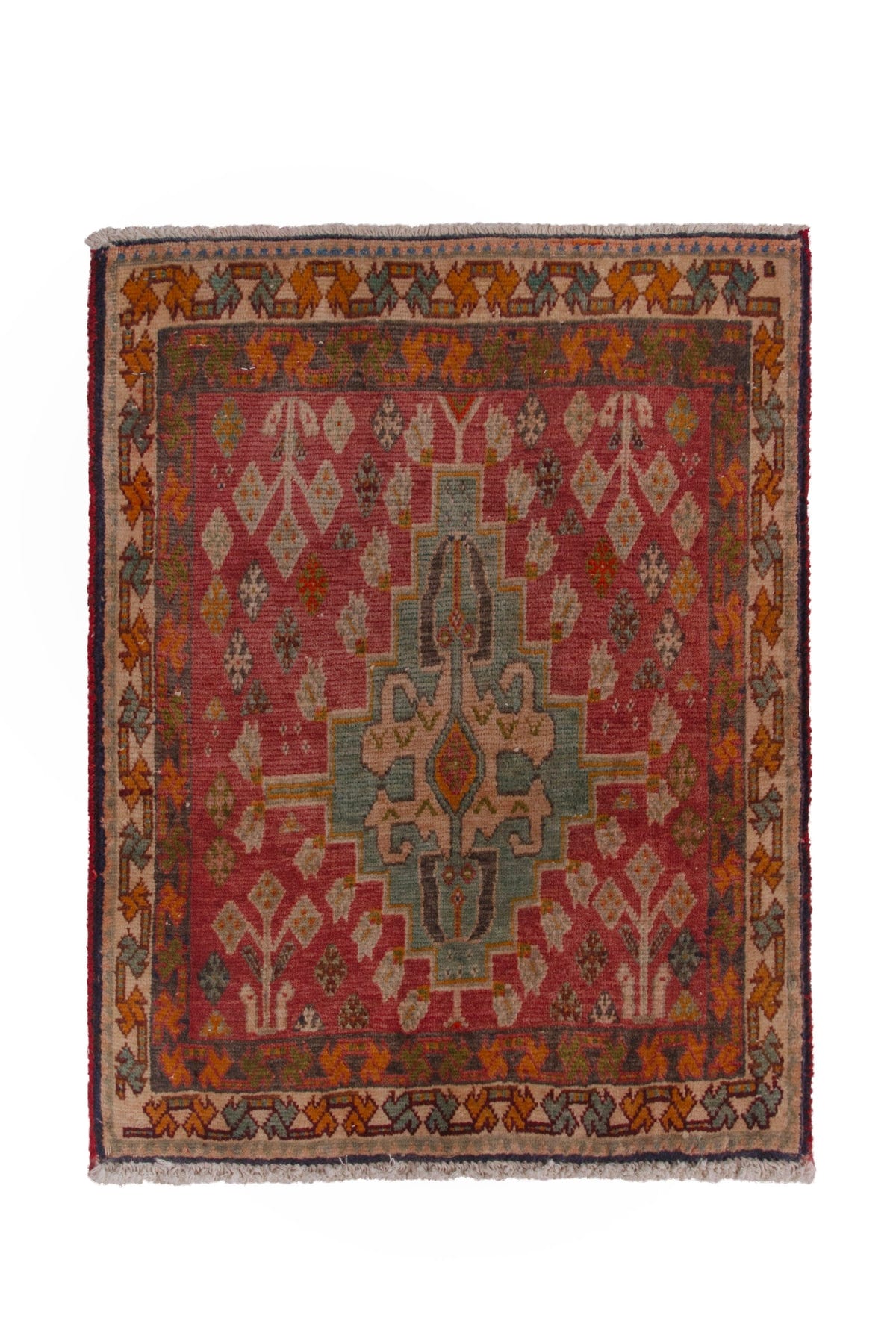 3891, Persian Shiraz Mini Rug