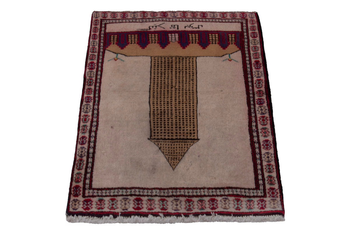 3896, Persian Torkaman Mini Rug