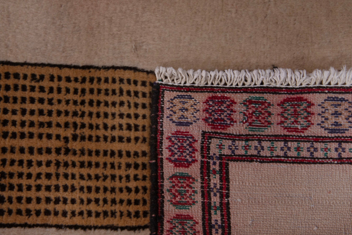 3896, Persian Torkaman Mini Rug