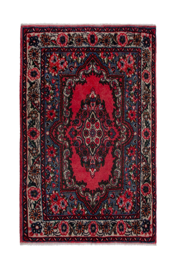 3898, Persian Sarouk Mini Rug