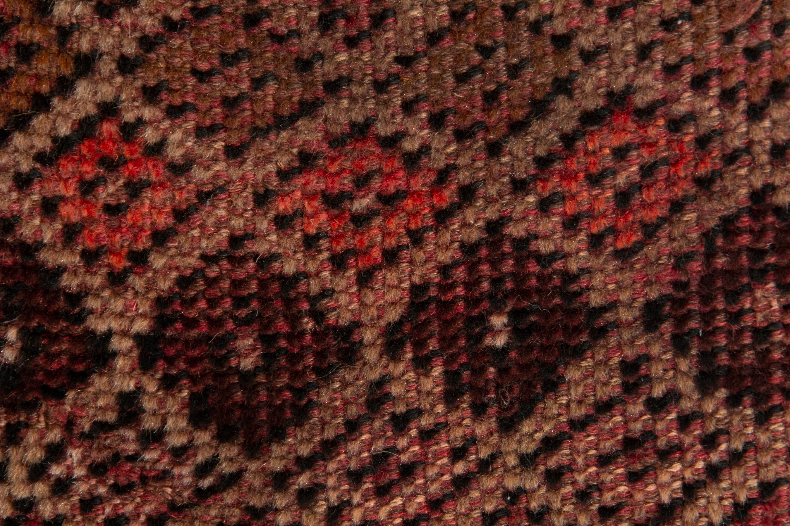 Persian Baluch accent rug in tan and rust, view 13 of 17