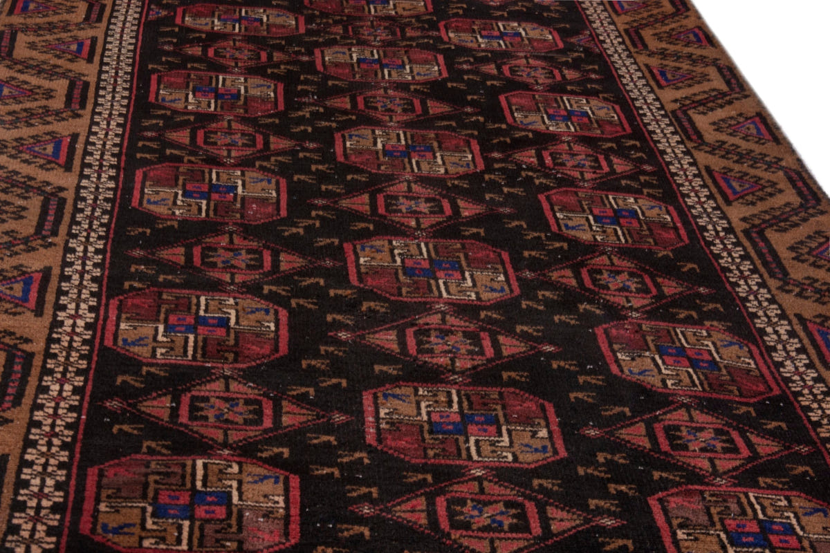 3946, Persian Torkaman Area Rug