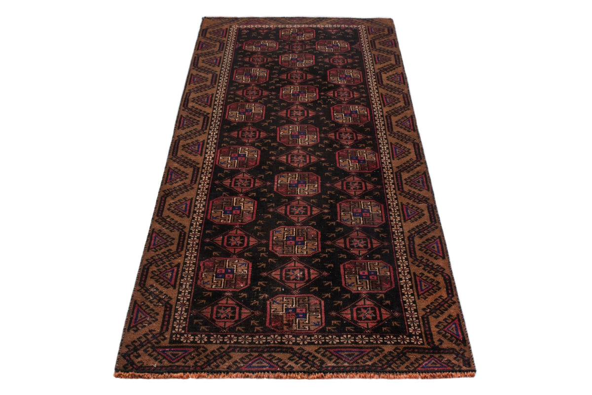 3946, Persian Torkaman Area Rug