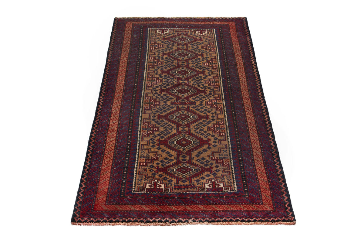 3962, Persian Baluch Area Rug