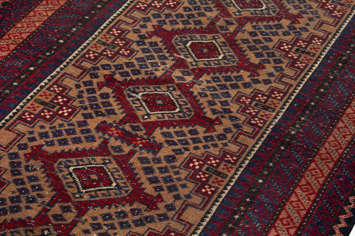 3962, Persian Baluch Area Rug