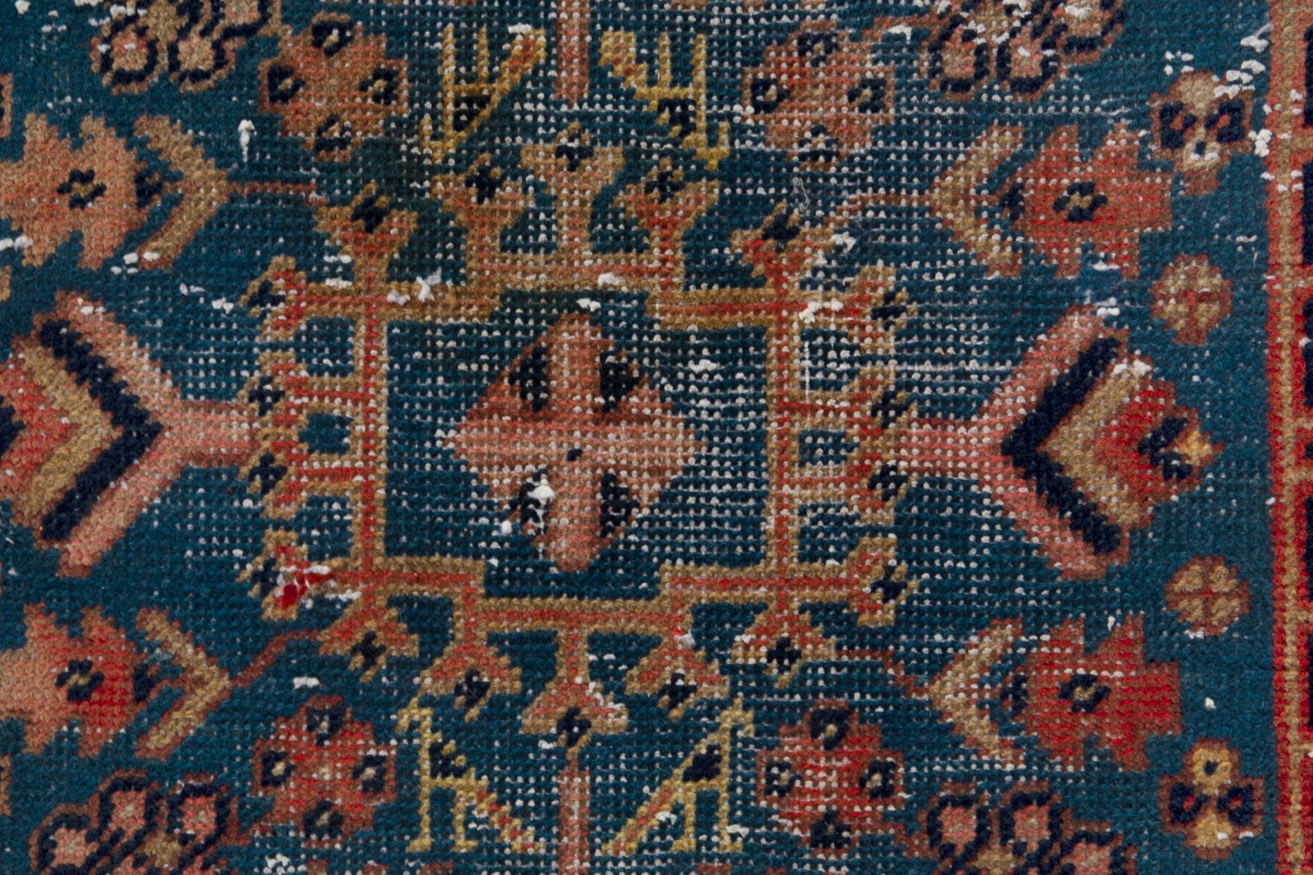 Persian Vist accent rug in deep red and burgundy, view 12 of 18