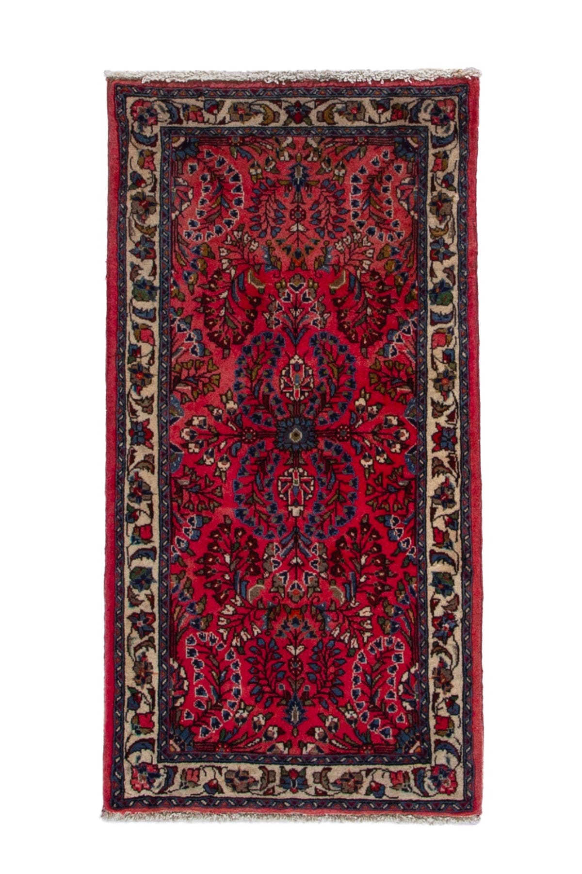 3984, Persian Sarouk Mini Rug