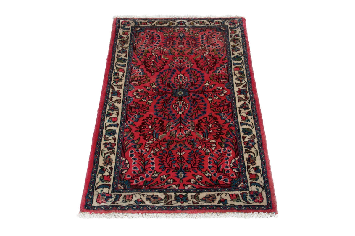 3984, Persian Sarouk Mini Rug