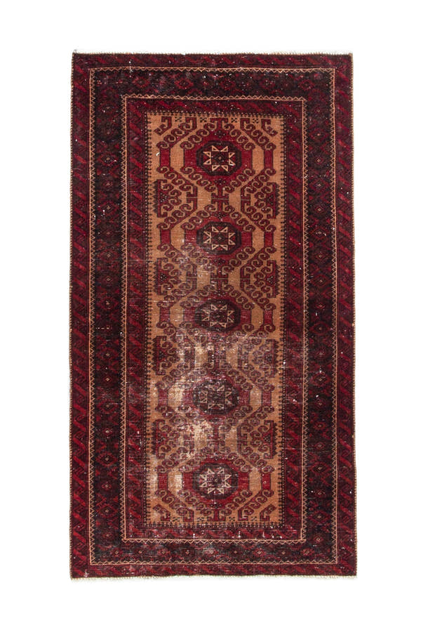 3990, Persian Baluch Area Rug