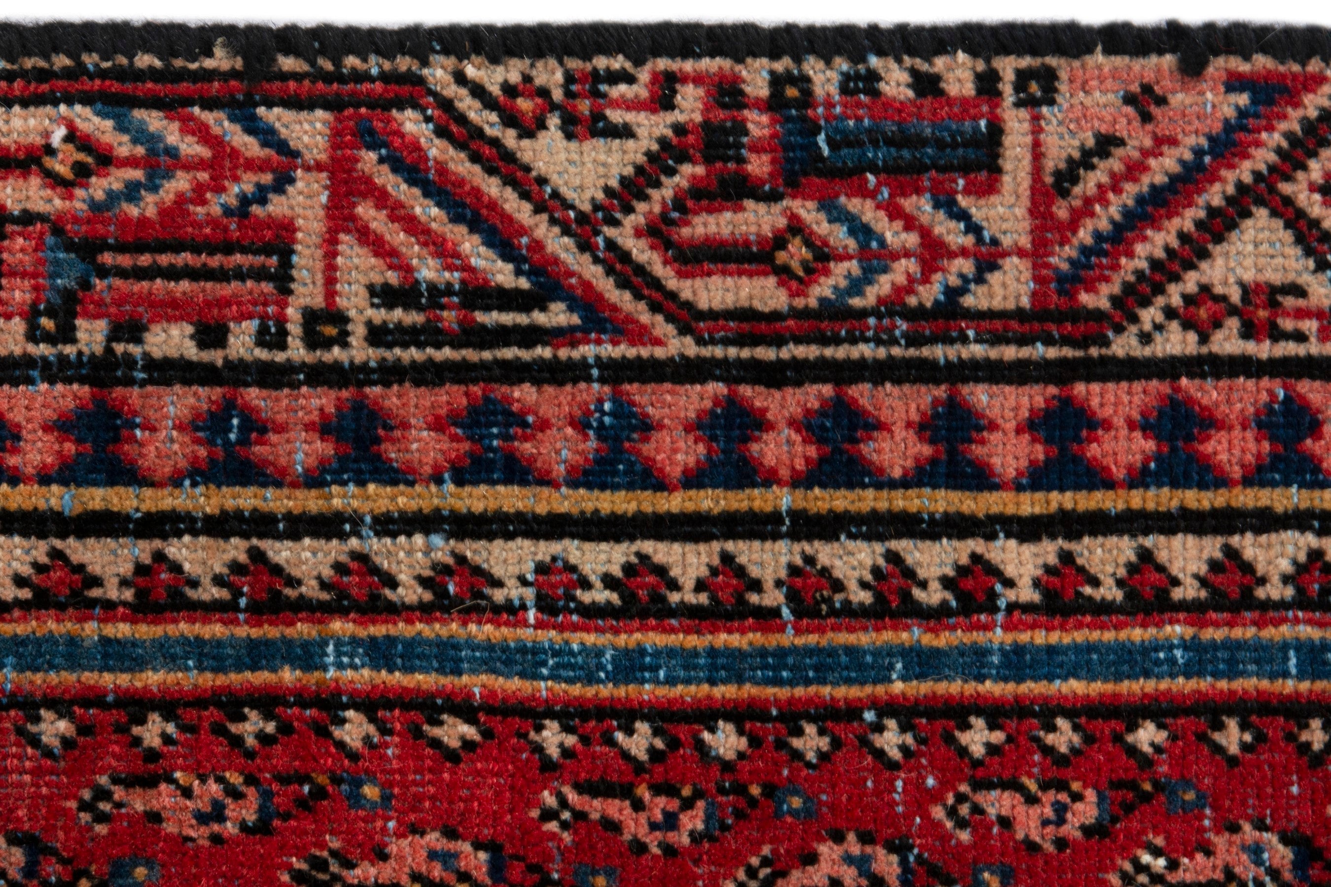 Persian Arak area rug in deep red and rust, view 11 of 18