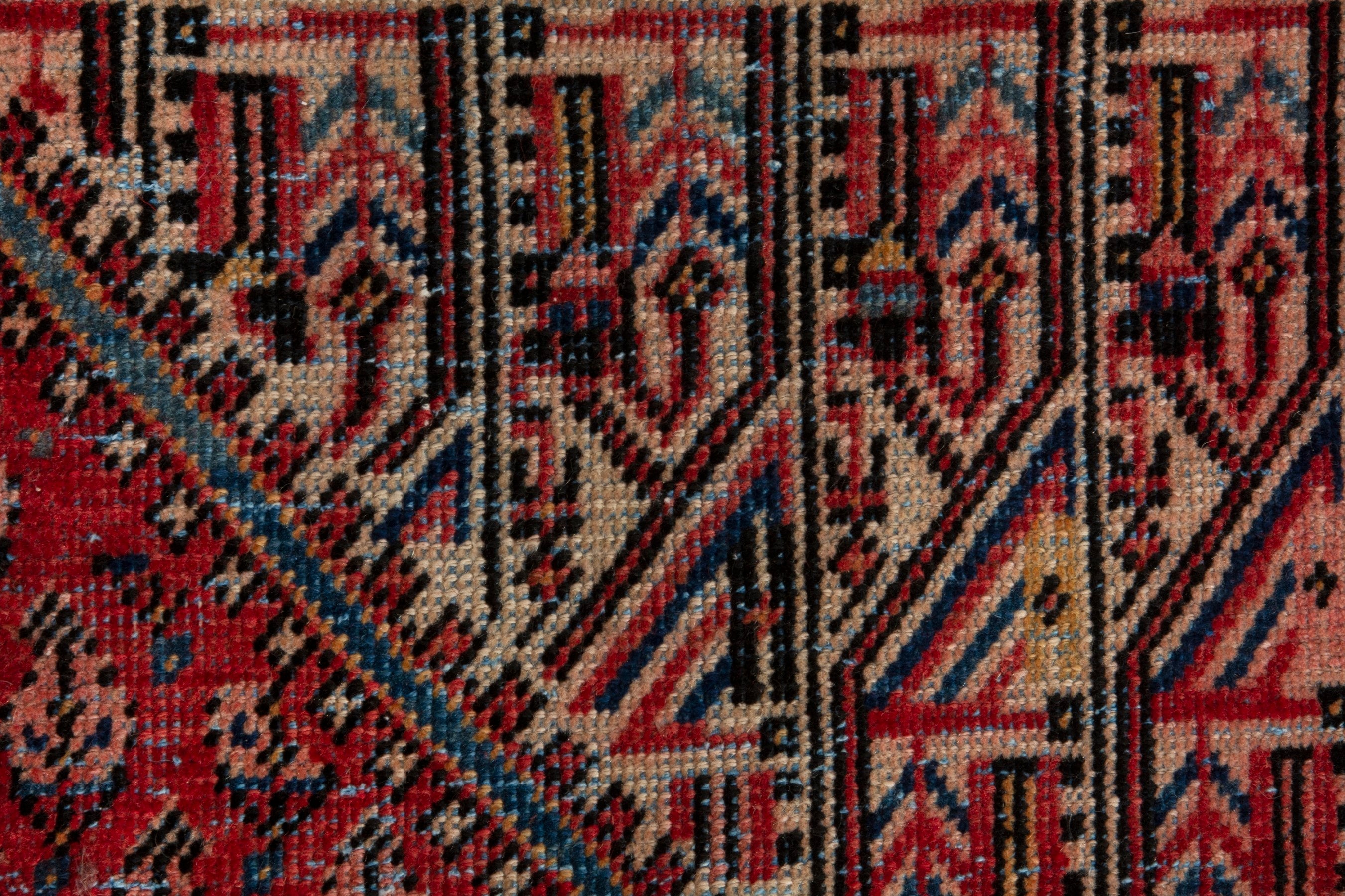 Persian Arak area rug in deep red and rust, view 14 of 18