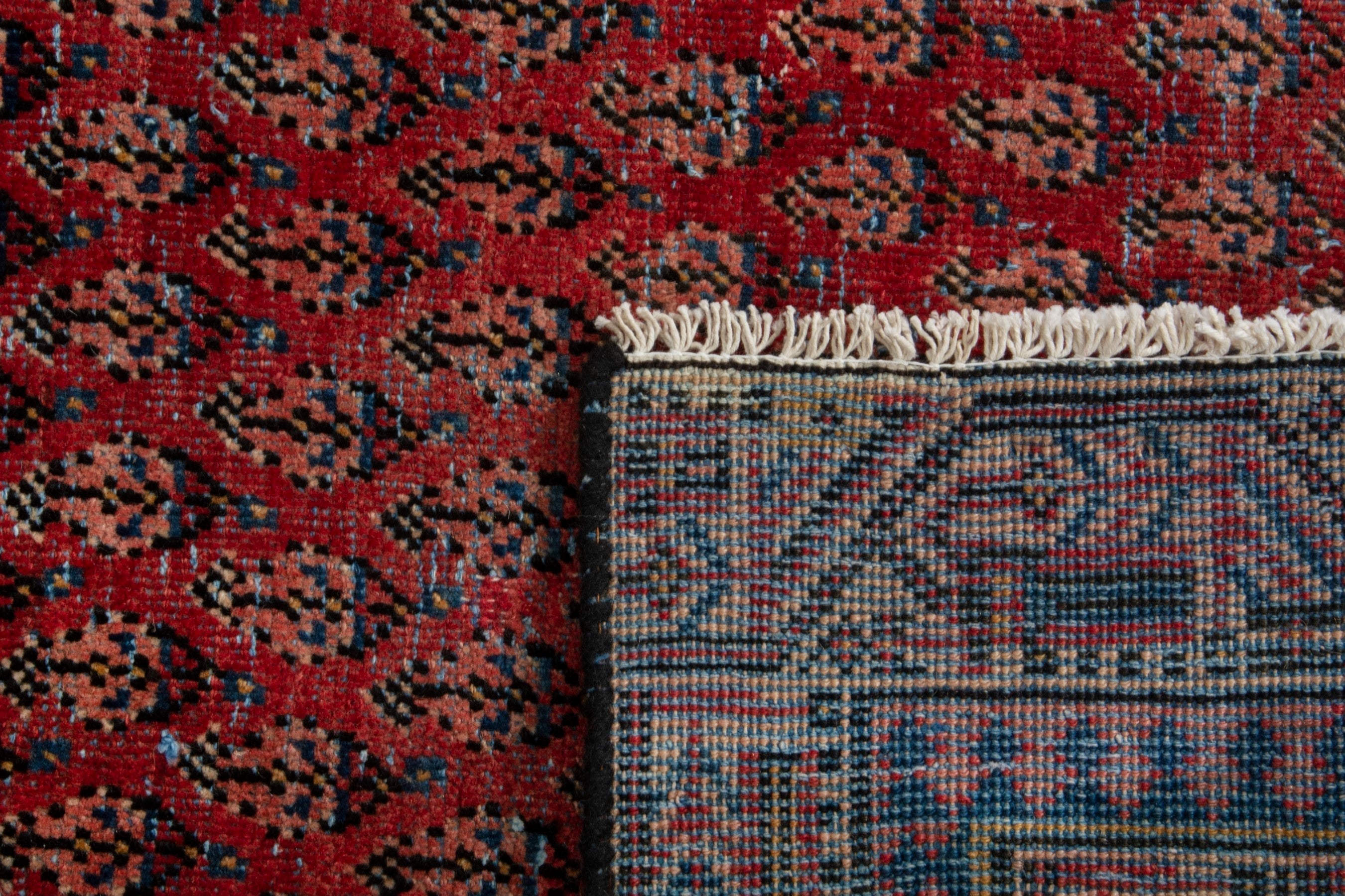 Persian Arak area rug in deep red and rust, view 18 of 18