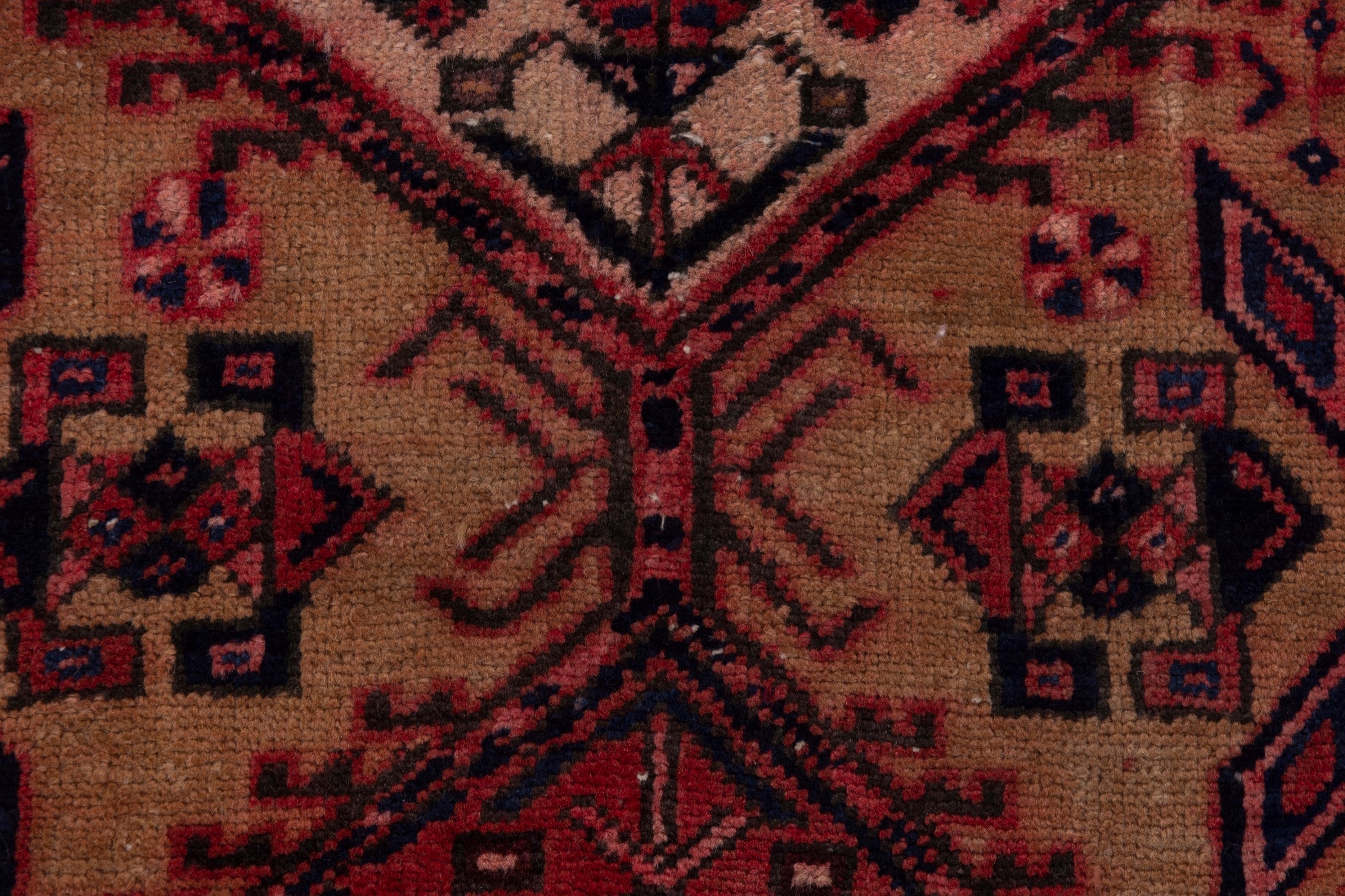 Persian Azerbaijan runner rug in beige and deep red, view 10 of 17