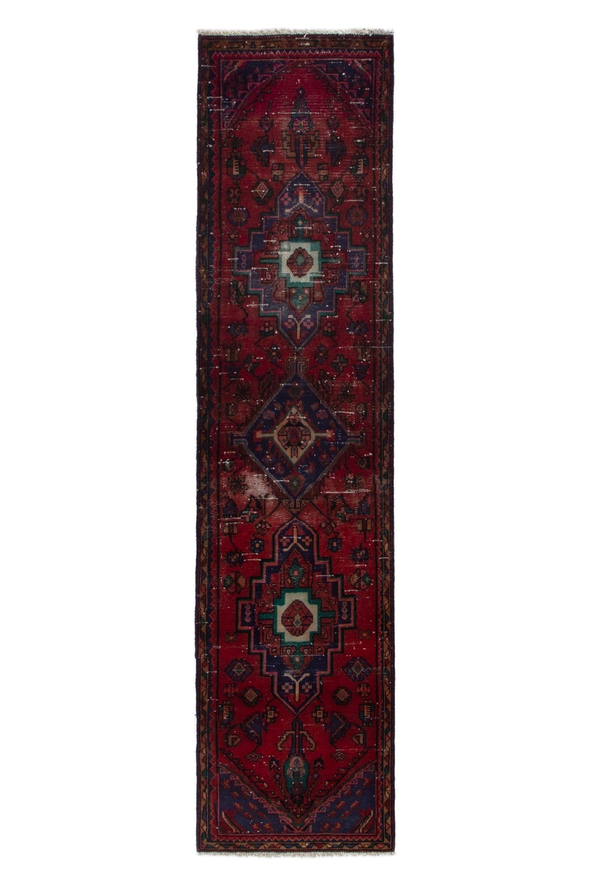 4039, Persian Hamadan Runner Rug