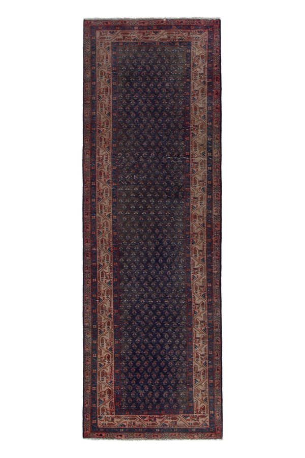 4040, Persian Botteh Runner Rug