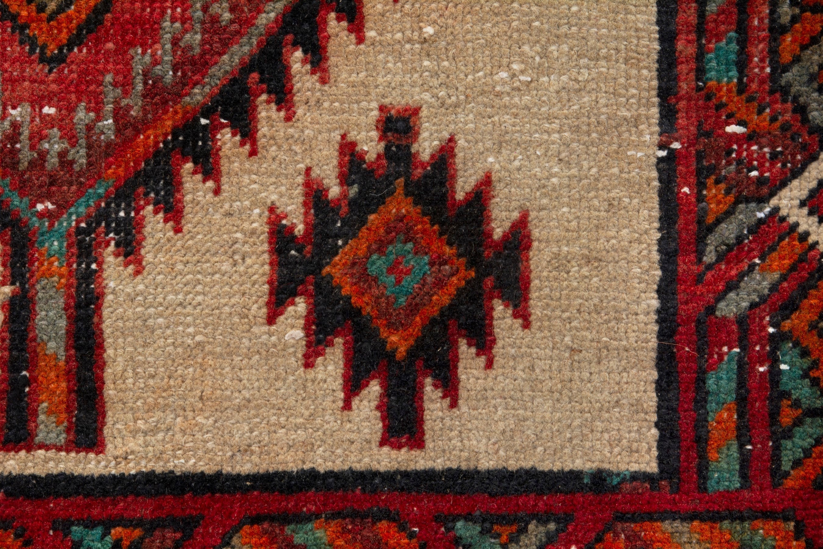 Persian Azerbaijan runner rug in deep red and burgundy, view 10 of 18