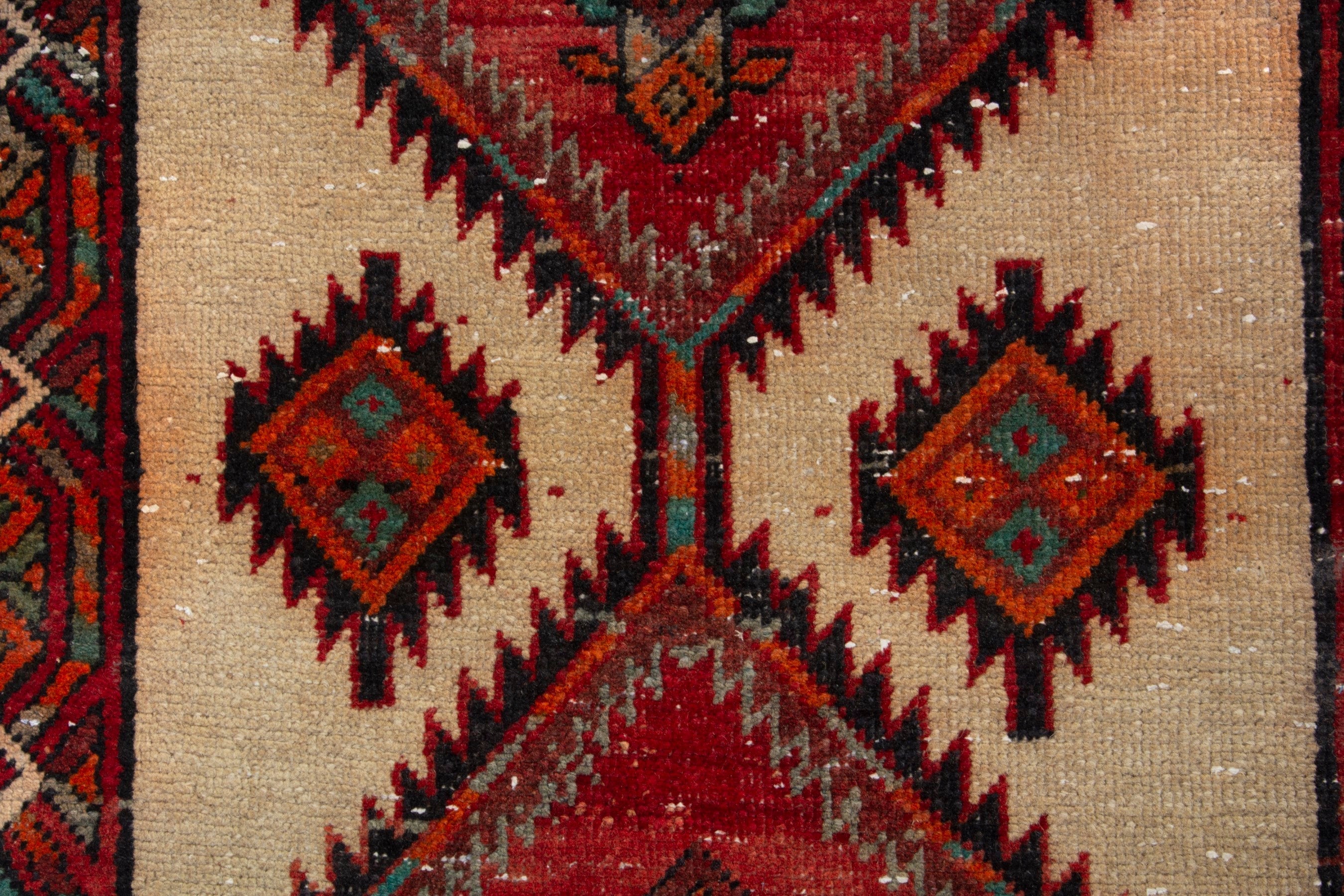 Persian Azerbaijan runner rug in deep red and burgundy, view 11 of 18