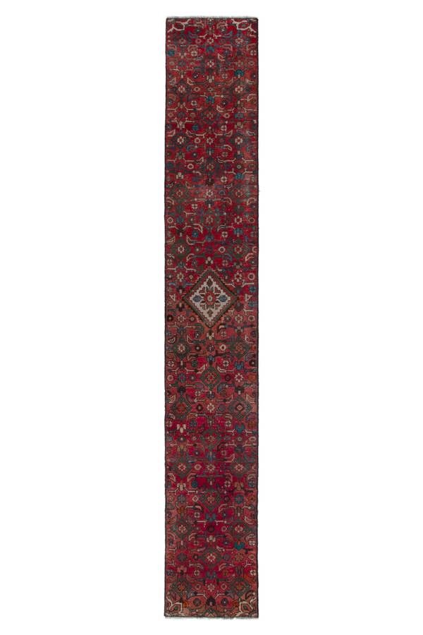 4058, Persian Hamadan Runner Rug