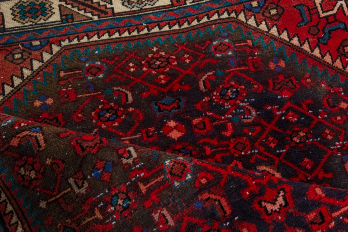 4073, Persian Hamadan Runner Rug