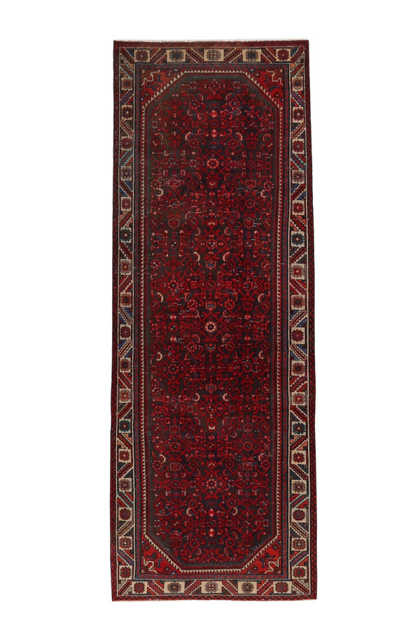 4073, Persian Hamadan Runner Rug