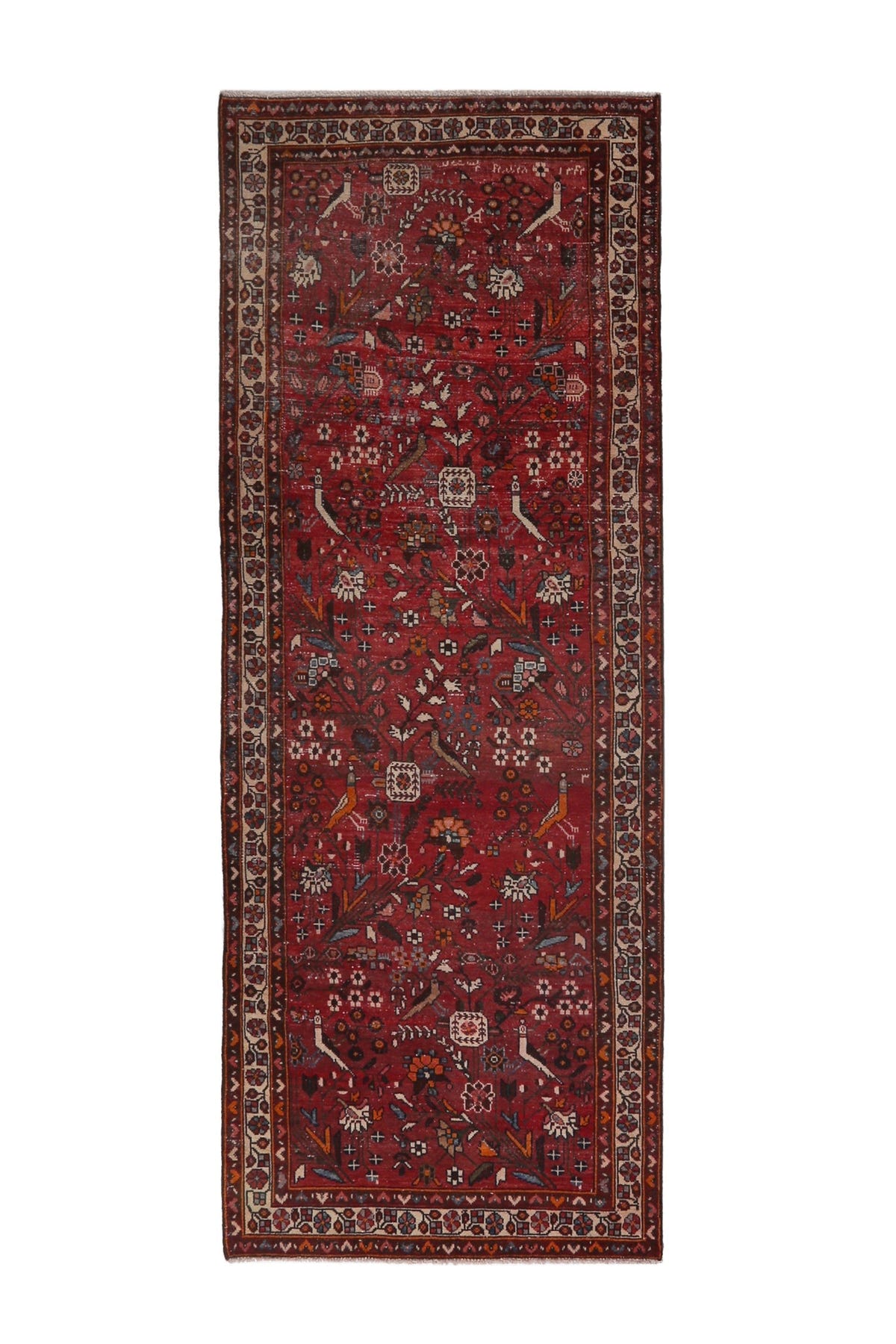 4075, Persian Hamadan Runner Rug