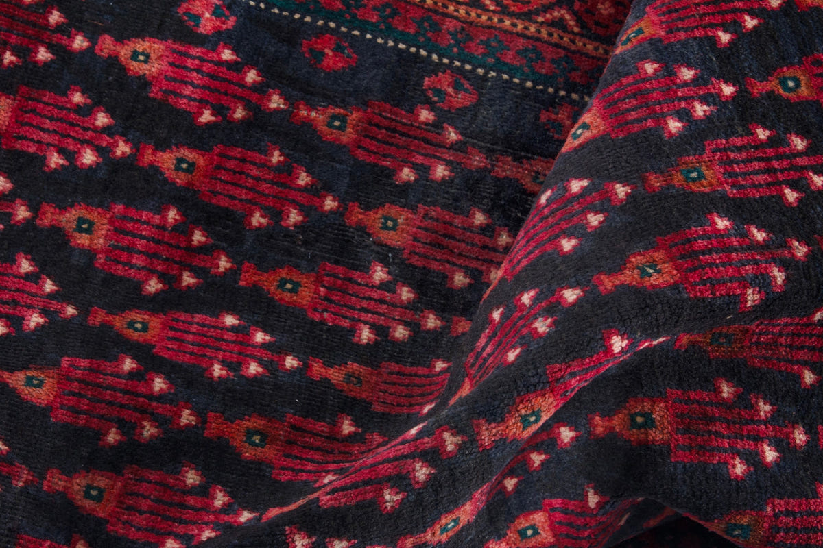 4077, Persian Baluch Runner Rug