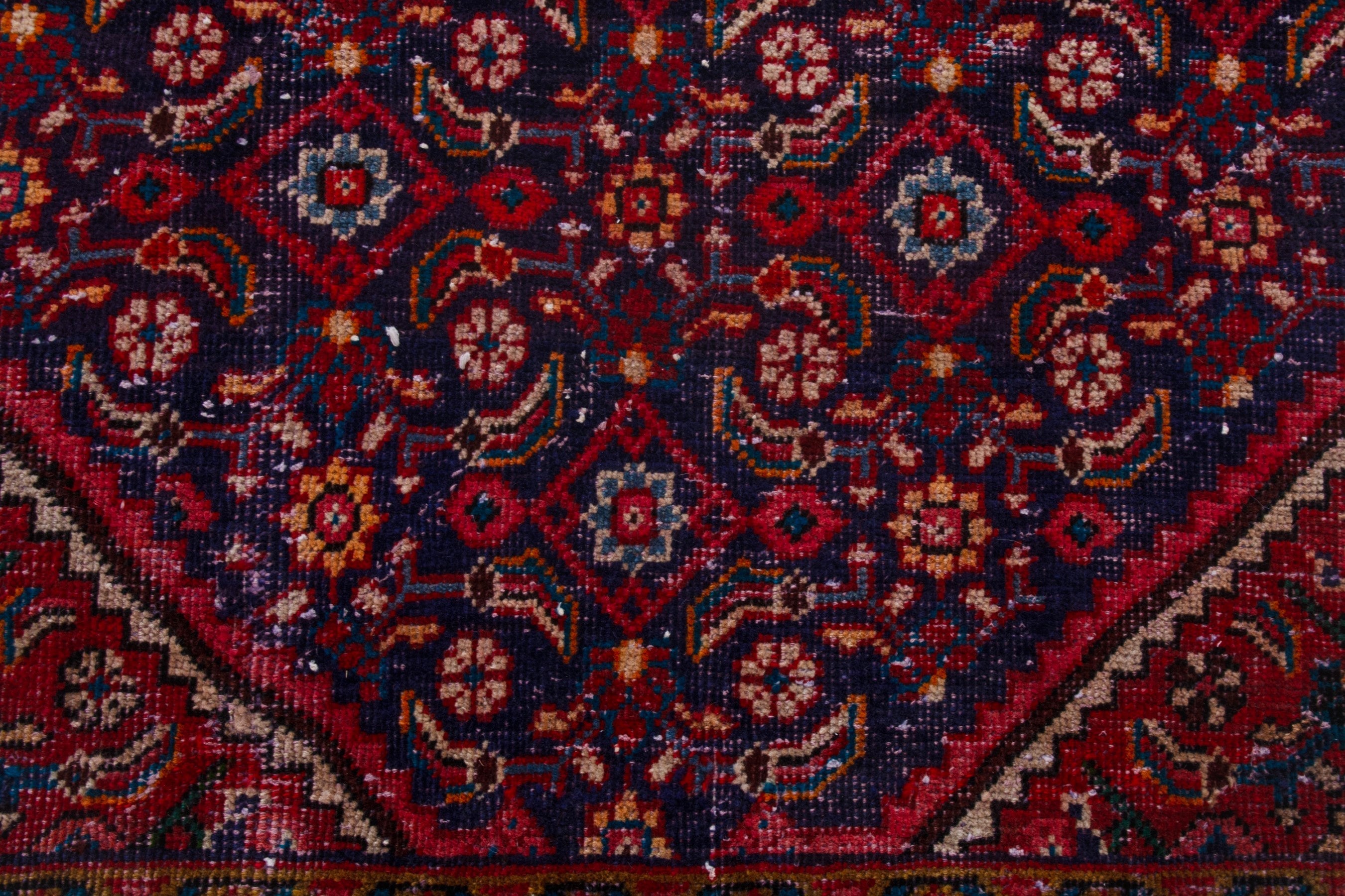 Persian Mahal oversized rug in deep red and burgundy, view 12 of 21