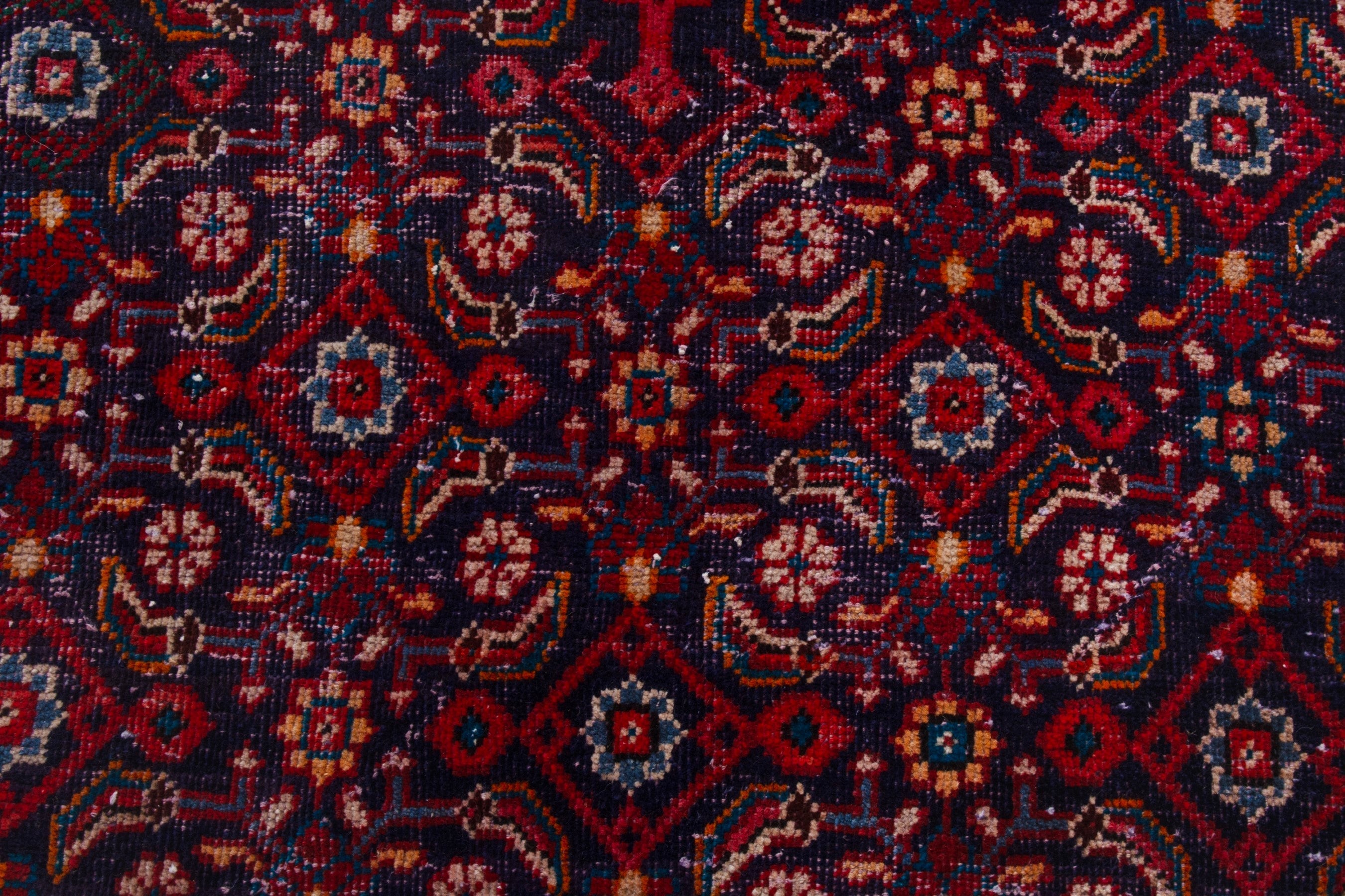 Persian Mahal oversized rug in deep red and burgundy, view 13 of 21