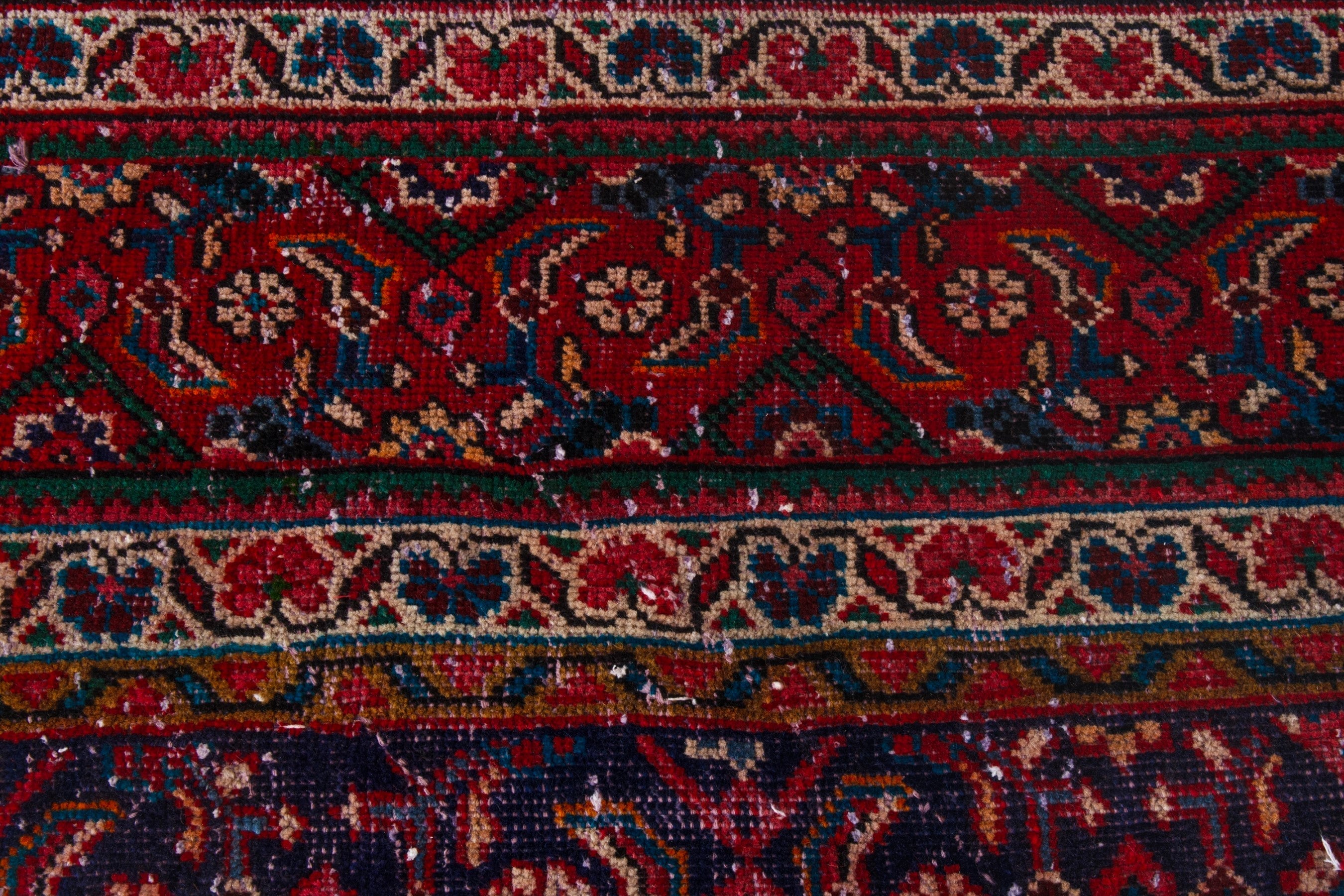 Persian Mahal oversized rug in deep red and burgundy, view 15 of 21