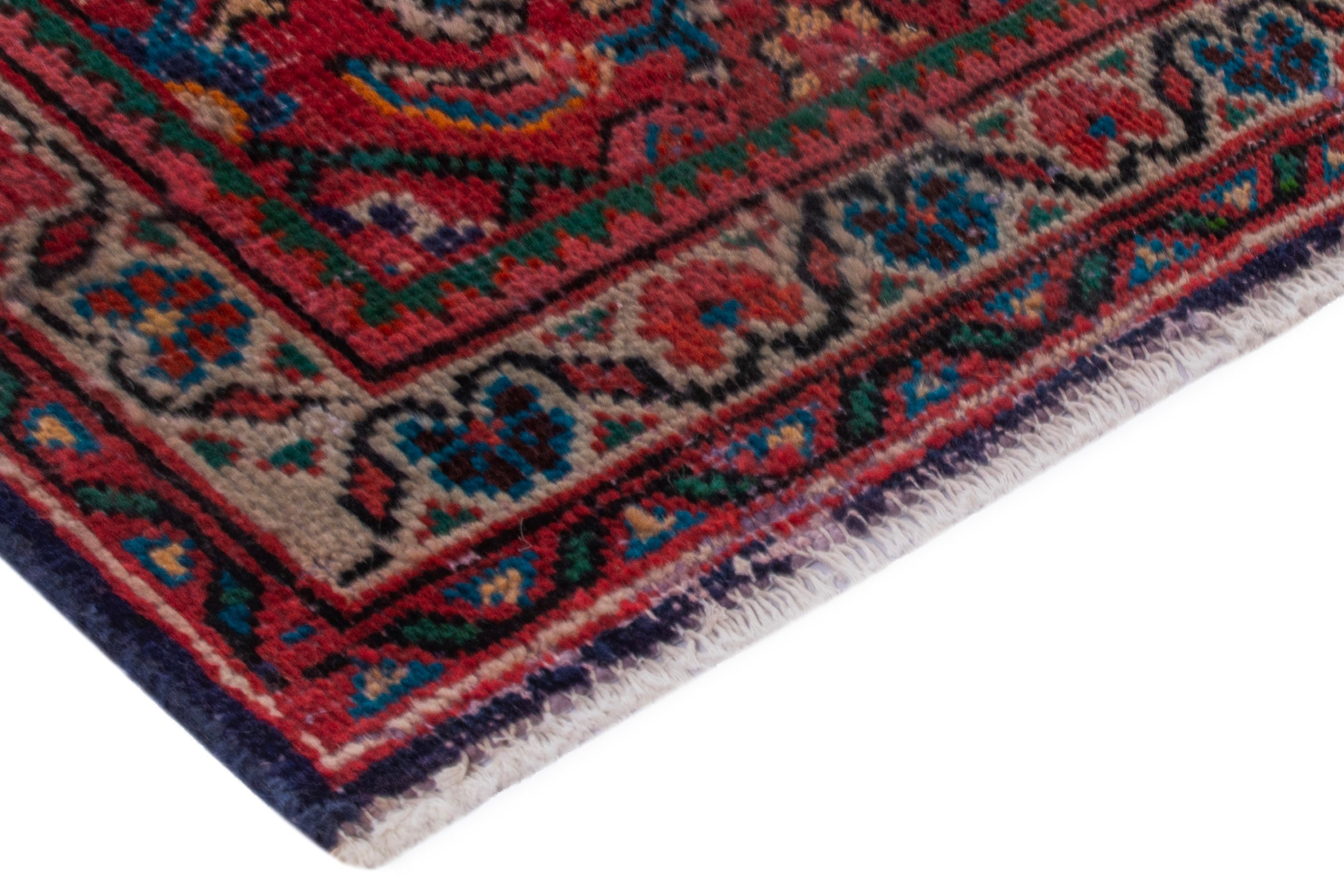 Persian Mahal oversized rug in deep red and burgundy, view 5 of 21