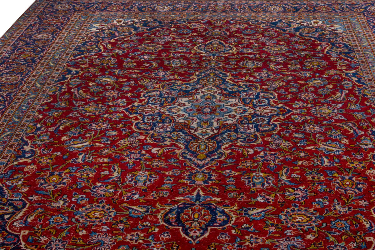 4113, Persian Kashan Oversized Rug