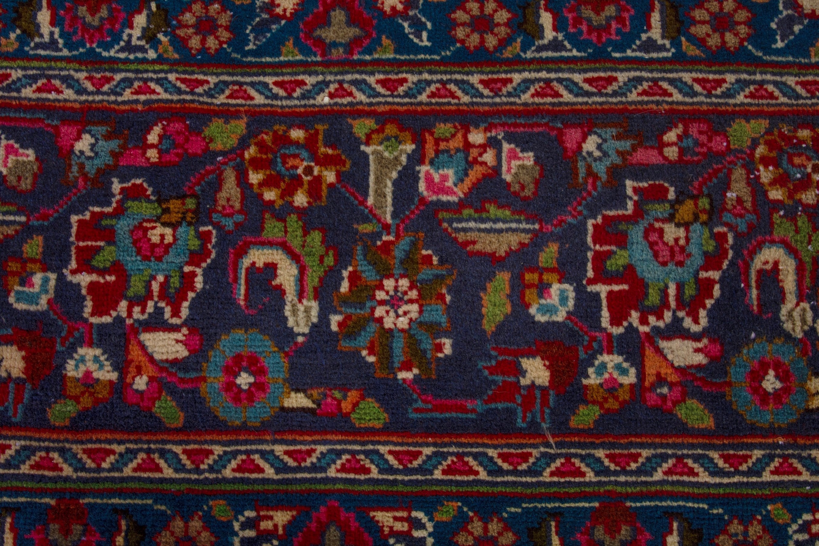 Persian Sabzevar oversized rug in deep red and burgundy, view 11 of 18
