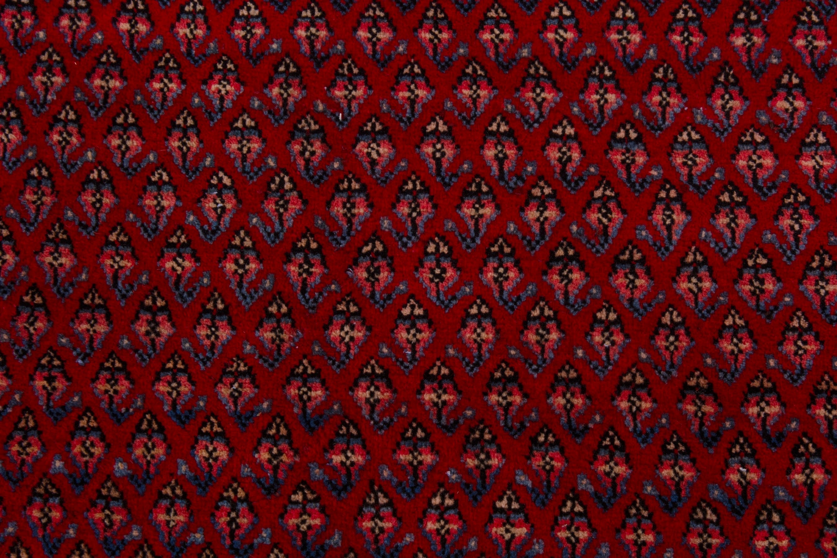 Persian Arak oversized rug in deep red and rust, view 14 of 20