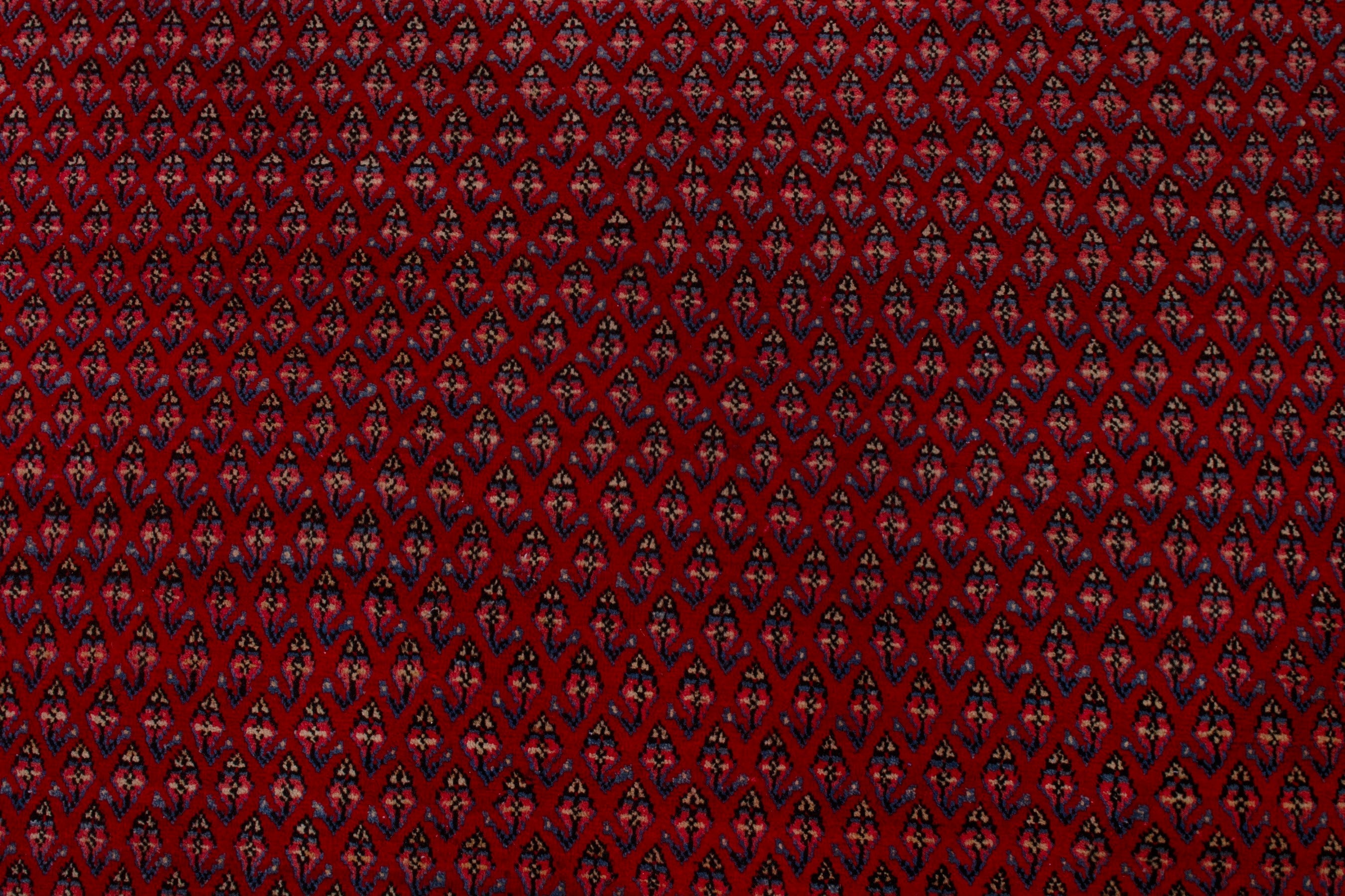 Persian Arak oversized rug in deep red and rust, view 15 of 20