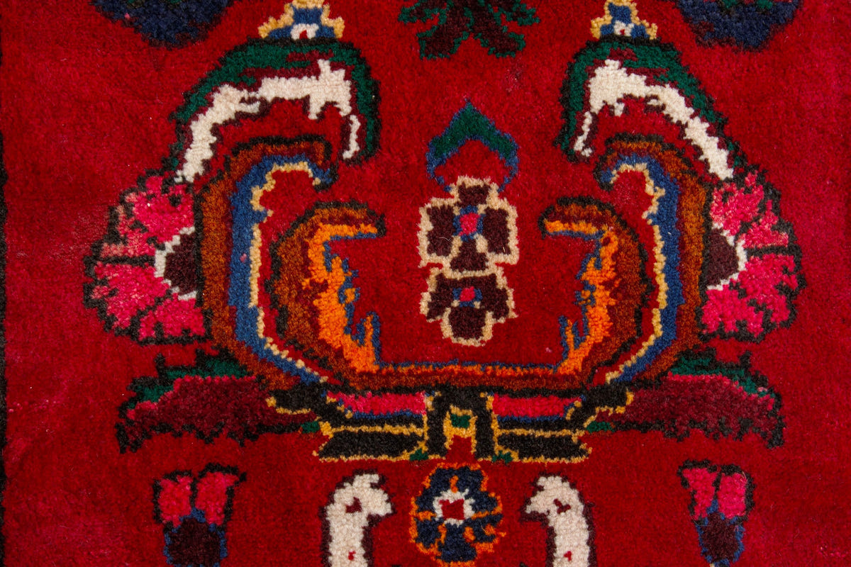 4162, Persian Hamadan Mini Rug