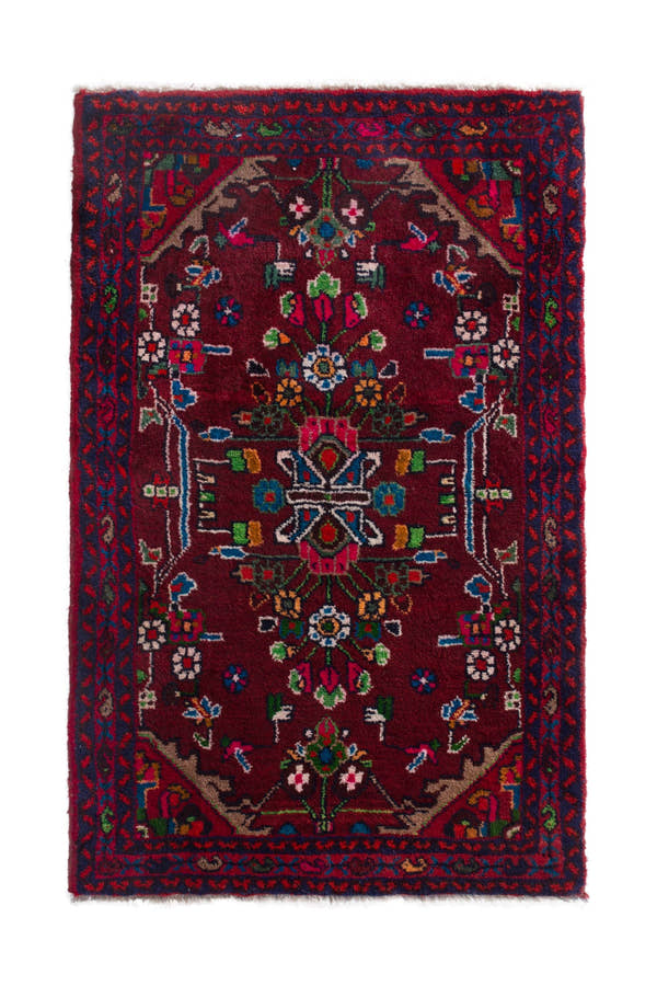 4163, Persian Hamadan Mini Rug