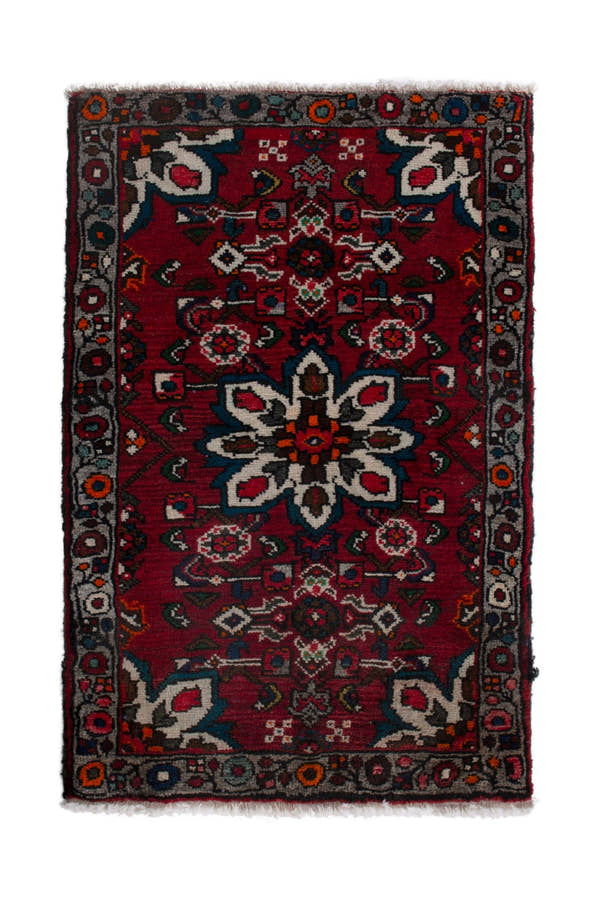 4172, Persian Bakhtiari Mini Rug