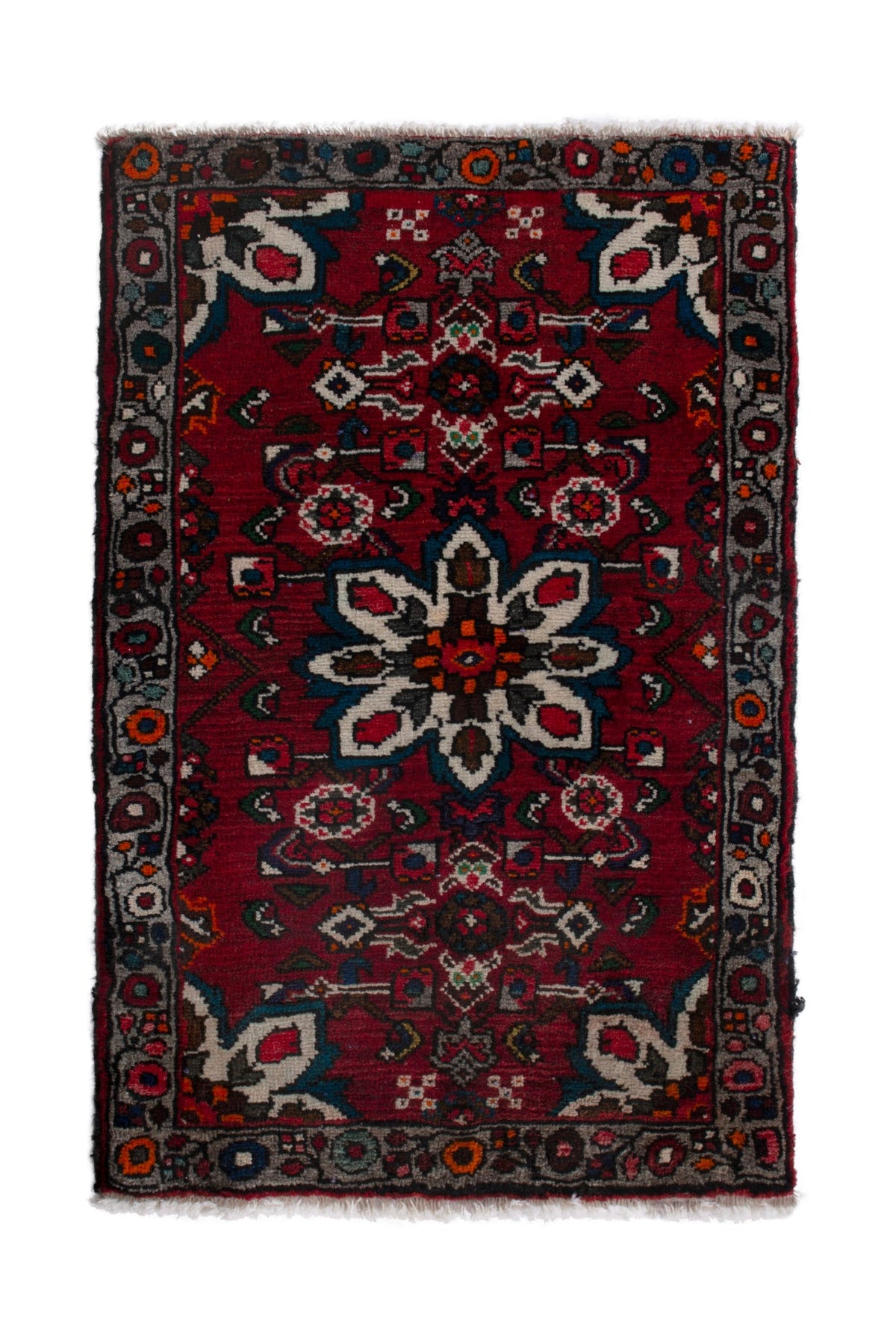 4172, Persian Bakhtiari Mini Rug