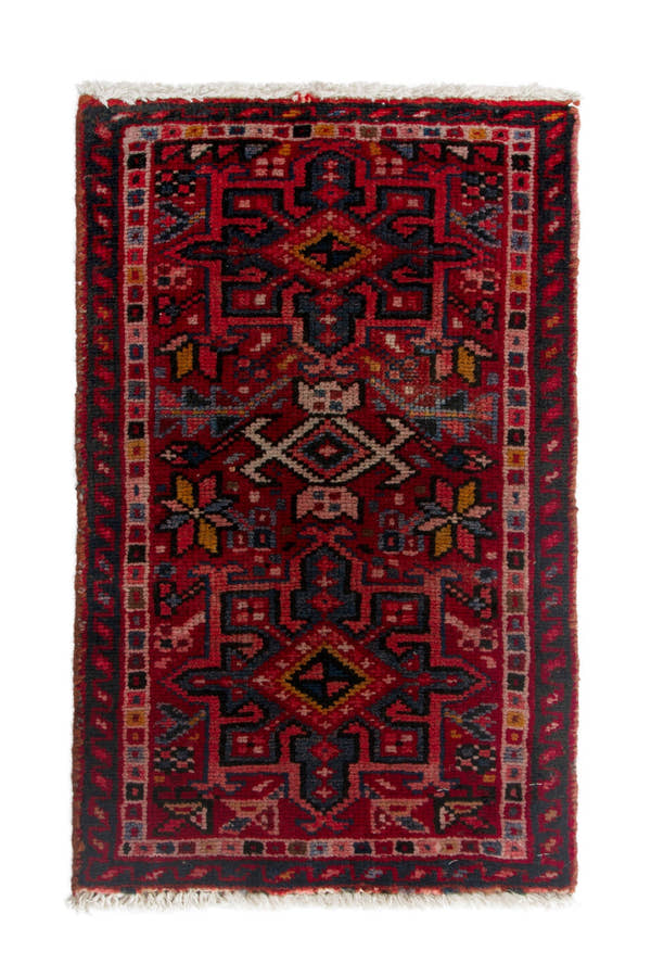 4173, Persian Gharajeh Mini Rug