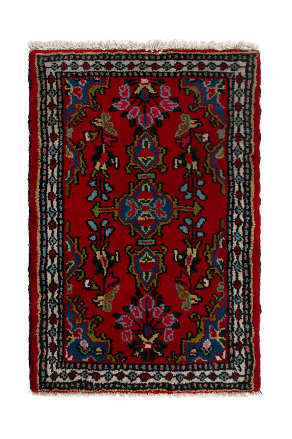 4174, Persian Hamadan Mini Rug
