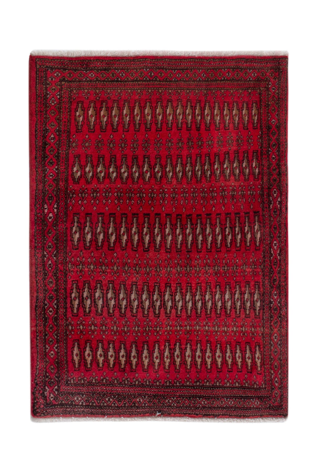 4182, Persian Torkaman Mini Rug