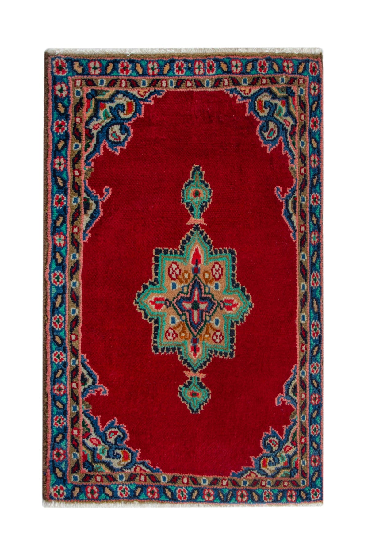4184, Persian Hamadan Mini Rug